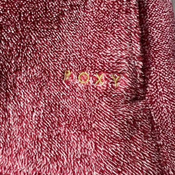 Roxy Tibetan Red Invisible Sun Fleece Pullover Size L - Picture 5 of 9